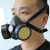 蓝鹰防毒面具口罩活性炭面罩喷漆化工面具放毒气甲醛NP306防毒半面罩 NP306面具+RC209滤盒2个