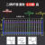 锌钢护栏网小区铁艺围栏网绿化隔离栏庭院栏杆隔离防盗栏 1米高*两根横杆【每米】