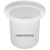 润华年马桶刷玻璃杯子磨砂通用放马桶刷的底座铝配件陶瓷杯漏水置物架挂 2个白色马桶刷头