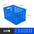 755一米加厚大号周转框子蓝白色水果蔬菜仓储物流配送胶框 520筐 蓝色
