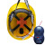 瑞恒柏适用于近电报警安全帽近电预警安全帽高压安全帽带报警器感应 黄色帽 中国电信标