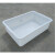 亚润  长方形白色小塑料盆大号加厚工业无盖零件盒塑胶箱周转箱胶盒 3号白盆390*310*130