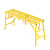 多功能马凳装修折叠刮腻子升降加厚脚手架马镫工程梯子室内平台凳 下合页黄色40宽*1.5米长