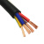 国标足芯足米 电缆RVV多芯电缆4芯5芯无氧铜阻燃护套线电源线信号线 国标 3X2.5+1X1.5 (100米)