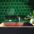 唄硶平面绿色哑 面地砖100x100 卫生间浴室墙砖 复古风墨绿色瓷砖 深绿色平面亮面 100*100mm 其它