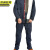 京洲实邦 黄拼皮带领长袖105厘米反穿衣 加厚牛皮耐高温电焊皮衣皮裤JZSB-9220