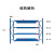 欧曼 货架仓储层板货架金属多层货架厂家储物架1500*500*2000四层主架200KG/层白色仓库货架工厂货架