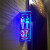 亚克力三角双面洗手间指示牌D发光门牌卫生间导向标识 单面女卫(蓝色)