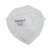 霍尼韦尔（Honeywell）N95口罩 NIOSH认证防飞沫灰尘雾霾头戴式无阀50只装
