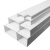 白色铝合金线槽明装方形外开明装明线加厚金属桥架装饰布线槽 120*501.0厚铝合金喷塑白色