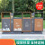 户外不锈钢分类垃圾桶环卫果皮箱学校公园小区可回收街道定制 M型灰咖色双桶