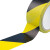 赫思迪格 车间划线安全标识胶带 PVC斑马线胶带 黑黄双色警示胶带 4.8cm*16m HGJ-1080