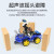 LOBOROBOT Arduino四驱智能小车机器人套件 Scratch编程 蓝牙循迹超声波避障 A+书+微信控制 含意大利UNO板