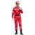 品之德  救援服应急长袖防静电套装消防户外地震水上救援制服工作服 红色上衣+裤子+帽子+腰带 XL 