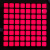 JY-MCU 大尺寸8x8LED方块方格点阵模块-可级联  红绿蓝可选 红色