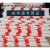 定制直销PVC电力拉线警示管反光防护套管单开跨路防撞杆安全标志 红白32管国标单开 2米