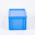 建功立业EU物流箱GY3280外径：400*296*230mm蓝色平盖