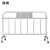 赫钢 不锈钢铁马护栏 交通隔离地铁排队活动围栏杆 201不锈钢隔离围栏 1.2米×1.5米加横管