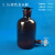 龙头玻璃瓶耐高温下口放水瓶具活塞化学实验器材蒸馏水试剂瓶 2500ml/棕色(龙头瓶)