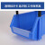 万普盾（WANPUDUN）货架零件盒物料盒收纳盒工具盒螺丝盒元件盒加厚斜口款蓝640*400*220mm