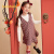 巴拉巴拉童装女童套装时尚儿童年冬季款长袖背心裙套装中大童甜美 红黑色调00369 110cm