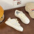 金欧达2023秋季新款学生小白鞋甜品女孩运动鞋休闲滑板鞋 102白色 39