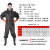 共泰 PVC全身下水裤 加厚连体裤防水捕鱼服 橡胶手套 舒适耐磨 GT-XSK-1004Q 黑 40码