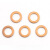 紫铜垫片金属铜垫片加厚紫铜垫圈平垫片圆形紧固圈价格是1000个的 M24*30*1.5