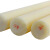 润宏工品 PA6尼龙棒 实心耐磨圆柱尼龙加工定做米黄色塑料棒尼绒棒 直径25mm*1m长 一根价 