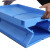 苏识 WL02  折叠物流箱 塑料周转箱 零件物料盒 收纳胶箱整理配件箱 胶筐长方形盒子  蓝色  400×300×320mm
