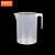 京洲实邦 实验室多种规格量杯刻度杯塑料烧杯器皿 200ml 5个装