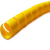 得豫工品 管道保护套电线缠绕管螺旋保护套束线器耐磨防腐蚀 22mm 黄色2米/根