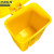 京洲实邦 87L特厚灰色 黄色利器盒加厚垃圾桶医疗废物脚踏桶JZSB-1068