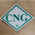 汽车CNG标识贴反光标识LNGLPG标签贴膜燃气车反光标志1228车贴 CNG小号晶彩格2张