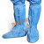 XMSJ生产工业耐磨高筒软底鞋防护鞋无尘鞋套过膝白蓝色净化 蓝色软底鞋均码 更大码