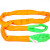 国标工业柔性吊装带双扣环形3/5/10吨起重圆形软吊带吊车吊树吊绳 3吨6米 橘色，黄色 默认
