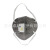 LISM9542V活性炭口罩KN95防雾霾PM2.5颗粒物防异味头戴式带呼吸阀 9542V头戴式单只