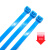 九优工具 8x400mm工业国标尼龙扎带新光束线带实宽7.6毫米长度40 蓝色 100条