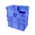 倍坚特 塑料周转箱EU箱加厚物流箱欧标汽配收纳整理储物箱养鱼箱 400*300*148蓝无盖