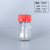 蓝盖试剂瓶加厚玻璃GL45密封化学实验瓶耐腐蚀样品瓶红盖四氟垫瓶 透明100ml红盖+四氟垫