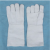 长款分指型防火隔热耐高温并指石棉材质透气通用劳保常规手套AA 五指石棉手套(44厘米) 均码
