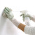 耀王 橡胶清洁手套塑胶加厚耐磨PVC防水防酸碱防腐蚀 双拼绿色 M 