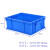 特大号塑料周转箱长方形工业箱子可配盖胶箱储物框大收纳盒加厚筐子零件盒 外经345*240*105 蓝色箱无盖