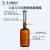 套筒式可调定量加液器透明棕色玻璃加液瓶塑料套装2505001000ml 加液器配黑色塑料瓶(500ml)