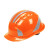 谋福 ABS反光安全帽 五筋透气款批发 加厚防砸防护头盔 定制收费 （橙色3M反光条） 