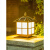 集客家 围墙灯柱头灯太阳能庭院小区方形墙头柱灯室外防水别墅花园大门灯 市电款 古铜色40CM 送LED光源