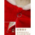 纷资言新年拜年服婴儿过年喜庆衣服冬装男宝女幼童加绒加厚连体衣套装新 红色哈衣 100(建16-24个月12-18KG)
