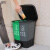 二合一垃圾分类垃圾桶大容量商用带盖大号干湿分离厨房家用脚踏式 20升分类双桶(绿灰)厨余+其他