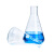 化科 玻璃锥形瓶喇叭口广口三角瓶直口三角烧瓶 10只起订 直口锥形瓶500mL1个 