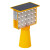 稳斯坦 W7522 单双面太阳能路锥爆闪灯 LED安全警示护栏施工路障灯 单面全黄套管款